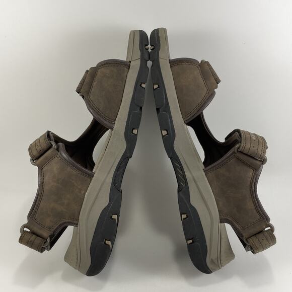 Skechers Tresmen Garo Sandals Mens Size 10 Brown Leather Active Hiking Strappy - Picture 7 of 9